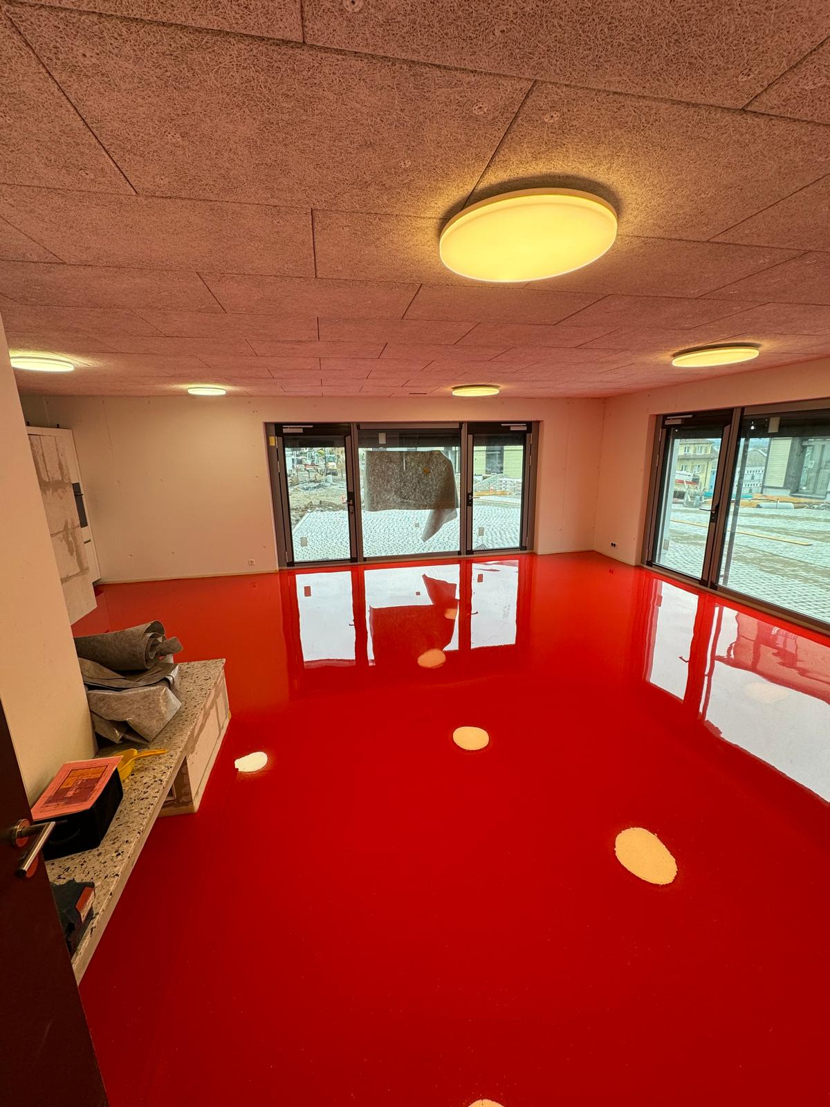 Garage nach der professionellen Bodenbeschichtung